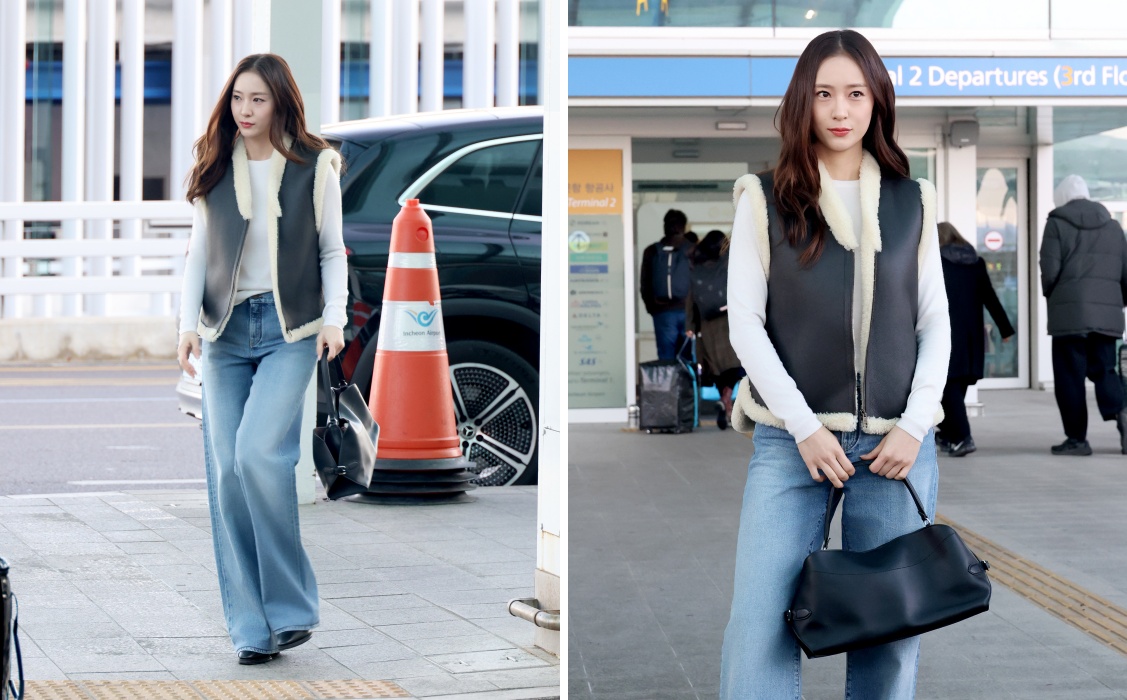 [공항패션] 크리스탈, 시어링 베스트로 완성한 소프트 럭셔리 28-Image